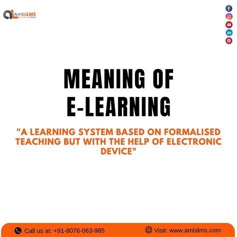 Meaning Of E Learning Ambilms Medium