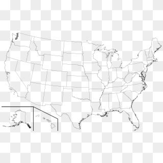 Blank Map Of Usa Png United States Map Lined Transparent Png X PngFind