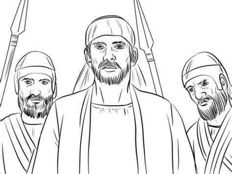 Download this free stephen coloring page. Stephen was Seized after False Testimony coloring page ...