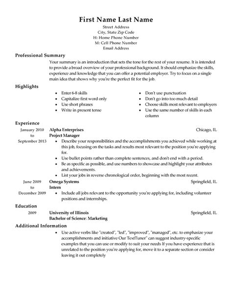 Put your best foot forward with this clean, simple resume template. Resume Template - task list templates