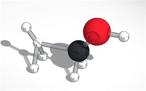 3d Design Ethanol Molecule Tinkercad