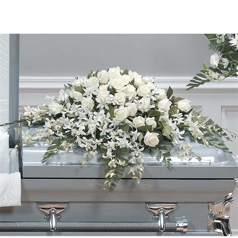 Orchids And Roses Half Casket Spray Flowers Disney Flowers Karin