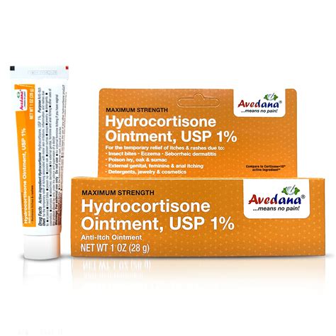 Buy Avedana Hydrocortisone Ointment 1oz Hydrocortisone Ointment With