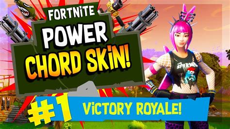 New Update Power Chord New Skin In Fortnite Battle Royale Youtube