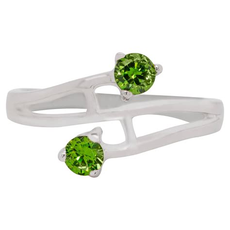 Russian Demantoid Garnet 14 Karat Gold Engagement Ring At 1stdibs