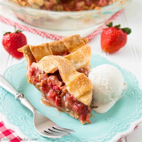 Strawberry Rhubarb Pie Video Little Sweet Baker