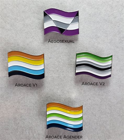 Aro Ace Pride Flag Enamel Pins Soft Enamel Lapel Pins Etsy Canada