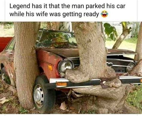 Legend Has It That The Man Parked His Car While His Wife Was Getting