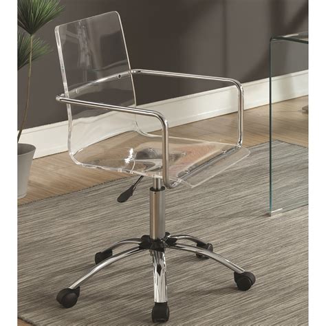 Then one day you go to smell it and realize it smells best advice: Modern Design Clear Acrylic Adjustable Office Chair with ...
