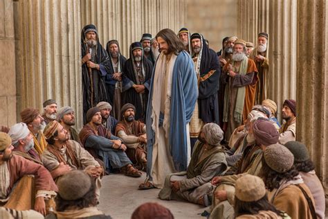 Jesus Walks With His Disciples