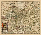 Henricus Hondius, 1670, Russian Empire & Scandinavia | Map, Historical ...