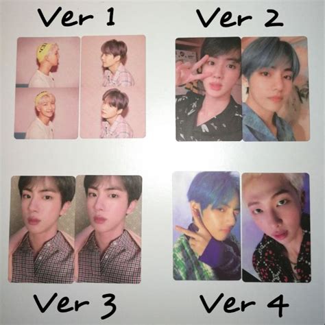 BTS Official Photocard Map Of The Soul Persona Album Photocard Shopee