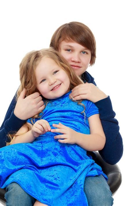 Older Brother With Younger Sister Stock Image Image Of People Love
