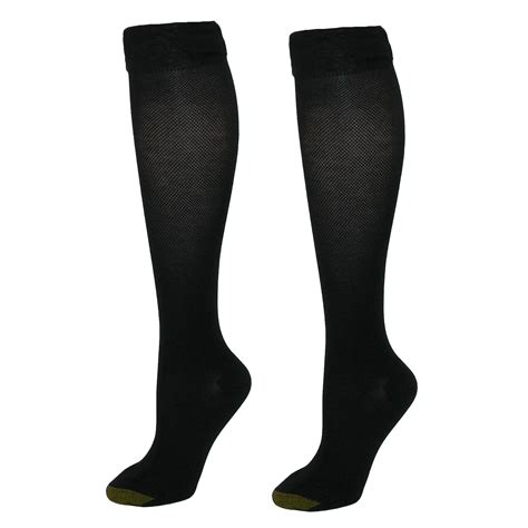 New Gold Toe Women S Non Binding Knee High Socks 2 Pair Pack Ebay