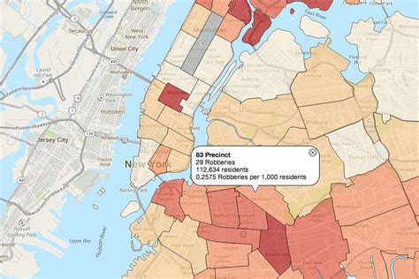 New York City Crime Map World Map