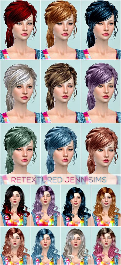 Downloads Sims 4 Newsea Lucky Star Hairnewsea Anthem Hair Retextured