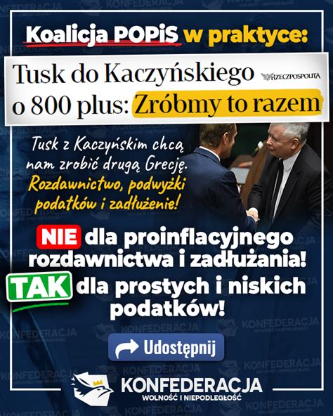 Konfederacja On Twitter Polska Gospodarka Stoi Już Nad Przepaścią