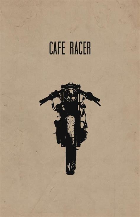 Cafe Racer Motorcycle Print On 100 Recycled Paper 11x17 In High