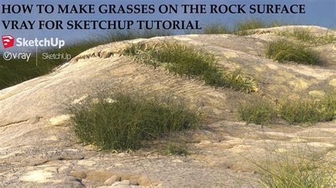 How To Make Grasses On The Rock Surface With Sketchup And Vray