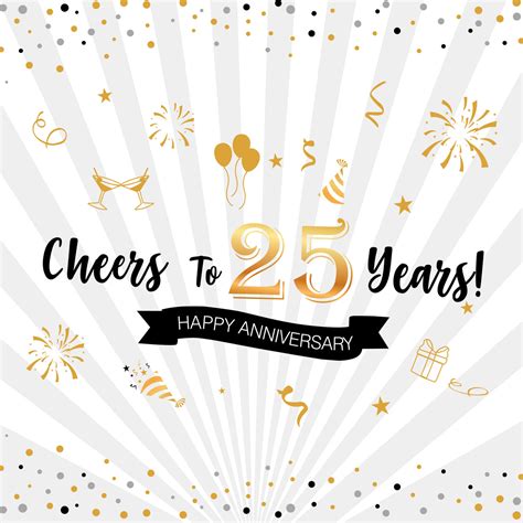 25th Anniversary Backdrop Party Anniversary Celebration Backgrounds