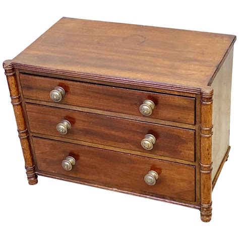 Regency Mahogany Miniature Chest Of Drawers Sands Timms Antiques