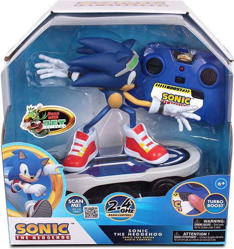 sonic the hedgehog auto zdalnie sterowane, free riders figurka - Sonic