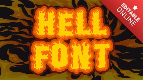 Hell Font Text Effect Generator