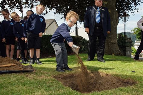 The Hydro Hotel And Local School Children Bury Time Capsule