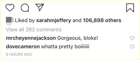 Dove Cameron Leaves Cute Comment On Thomas Dohertys Instagram Photo