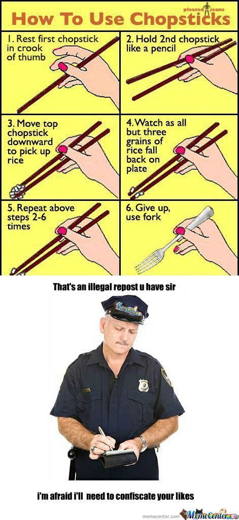 See more ideas about chopsticks, chopstick rest, japanese chopsticks. RMX how to use chopstick by repost-police - Meme Center
