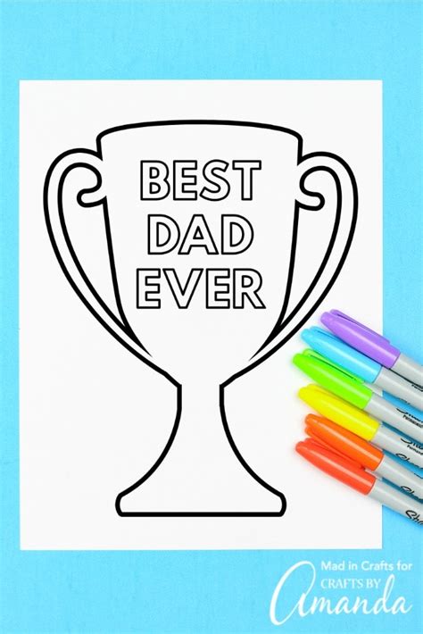 Free Printable Fathers Day Craft
