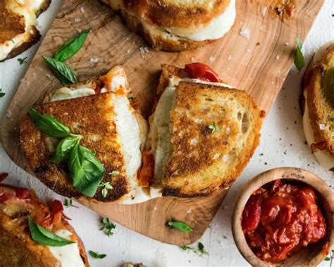 Caprese Grilled Cheese Sandwiches The Original Dish
