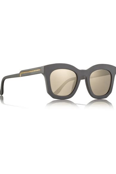 Stella Mccartney D Frame Acetate Mirrored Sunglasses Net A Portercom