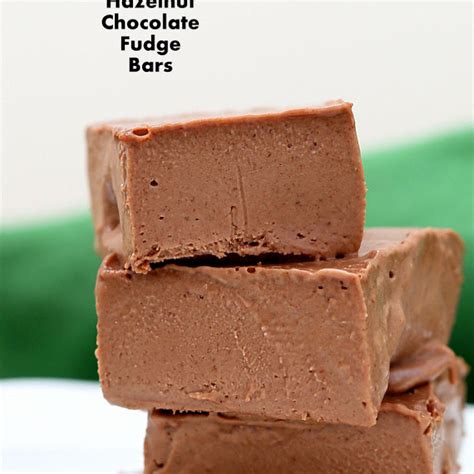Chocolate Hazelnut Fudge Bars Recipe