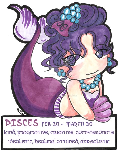 Pisces Chibi Zodiac By Paranormal Dog On Deviantart