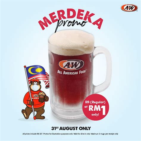 Yeahh tak sampai 10minit delivery!! A&W National Day Promo With Root Beers At Only RM1 ...