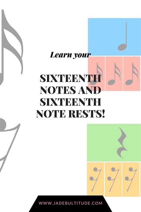 Learn Your Sixteenth Notes And Rests Music Theory Teaching Music