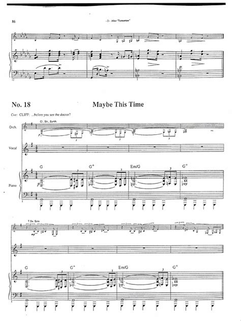 Maybe This Time Cabaret Pdf