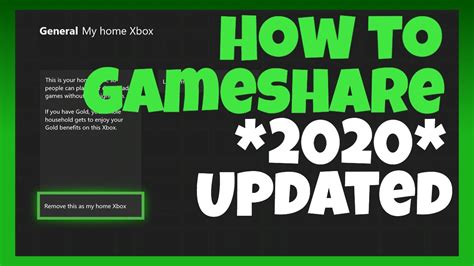 How To Game Share On Xbox One 2020 Youtube