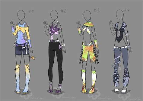 Some Outfits To Adopt Sold By Nahemii San On Deviantart Clothes