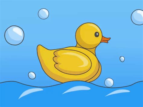 How To Draw A Cute Rubber Ducky
