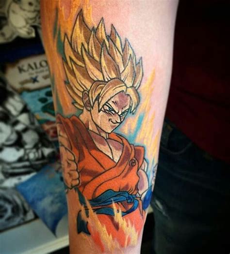Goku small dragon ball z tattoo. Anime Tattoos | Anime tattoos, Tattoos for guys, Tattoos