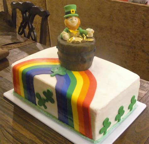 St Patricks Day Rainbow Cake