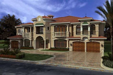 Luxury house plan 42485 | total living area: Luxury Home with 7 Bdrms, 7883 Sq Ft | House Plan #107-1031