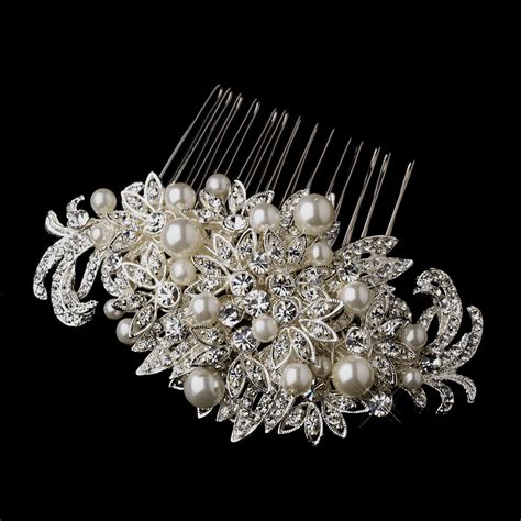 Fabulous Crystal And Pearl Bridal Comb Elegant Bridal Hair Accessories