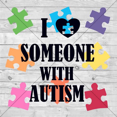 I Love Someone With Autism SVG Cut File