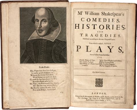 William Shakespeare Comedies Histories And Tragedies 1685 The Fourth Folio Books And
