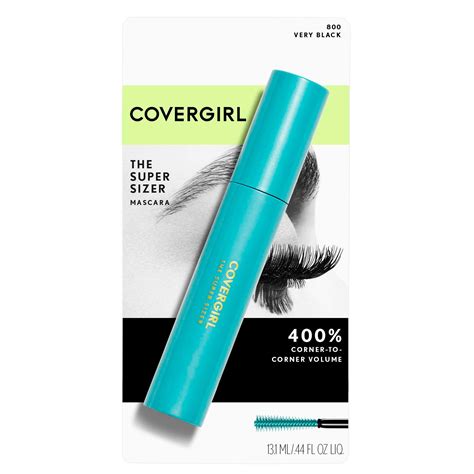 covergirl the super sizer mascara very black shop eyes at h e b
