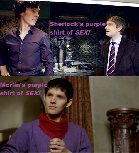 Purple Shirts Of Sex Merlin Vs Sherlock By. 