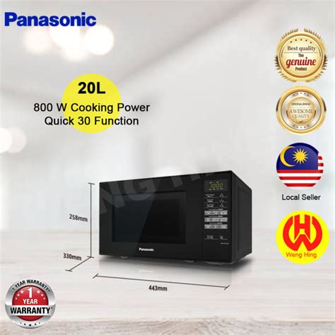 Panasonic 20l Quick 30 Function Microwave Oven Nn St25jbmpq Lazada